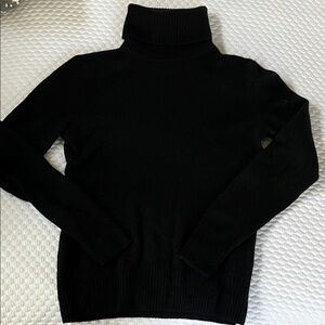 Caslon Classic Black Turtleneck Sweater